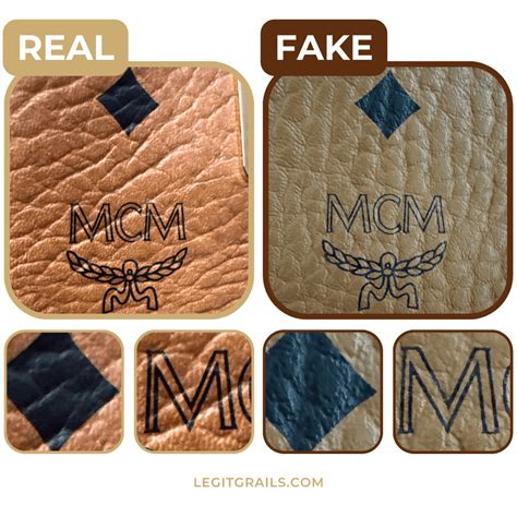 mcm duffle bag real vs fake|genuine mcm bag pattern.